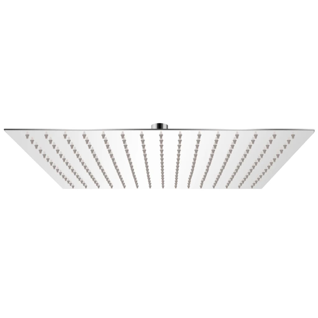 Rain shower head, 40x40cm, stainless steel, square
