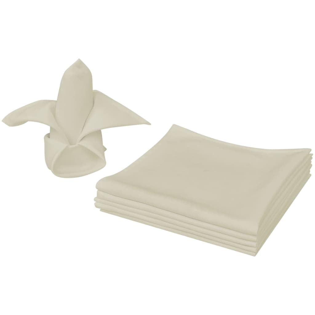 Dinner napkins, 100 pcs., cream, 50x50 cm