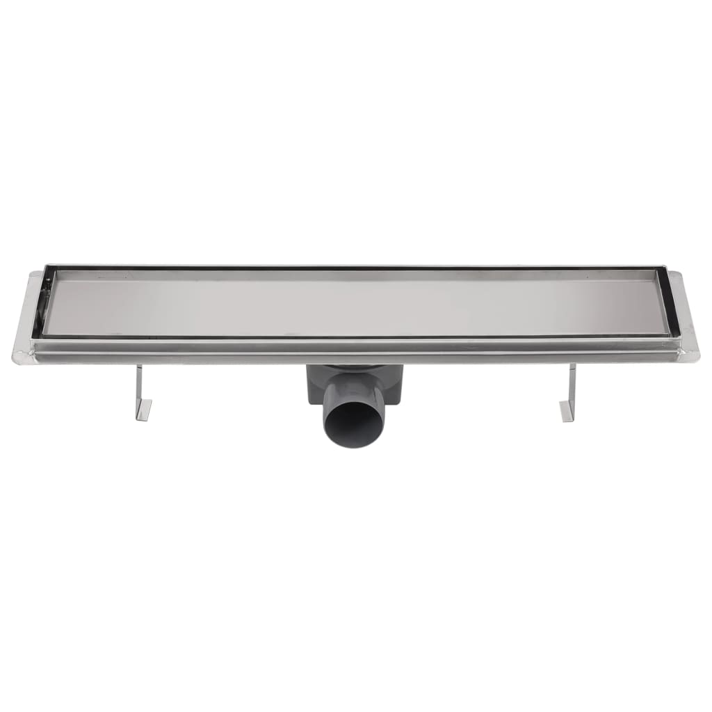 pagarināta dušas palīgranne, nerūsējošais tērauds, 530x140 mm