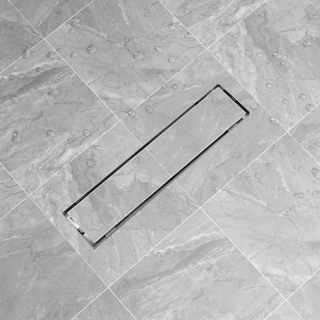 pagarināta dušas palīgranne, nerūsējošais tērauds, 530x140 mm