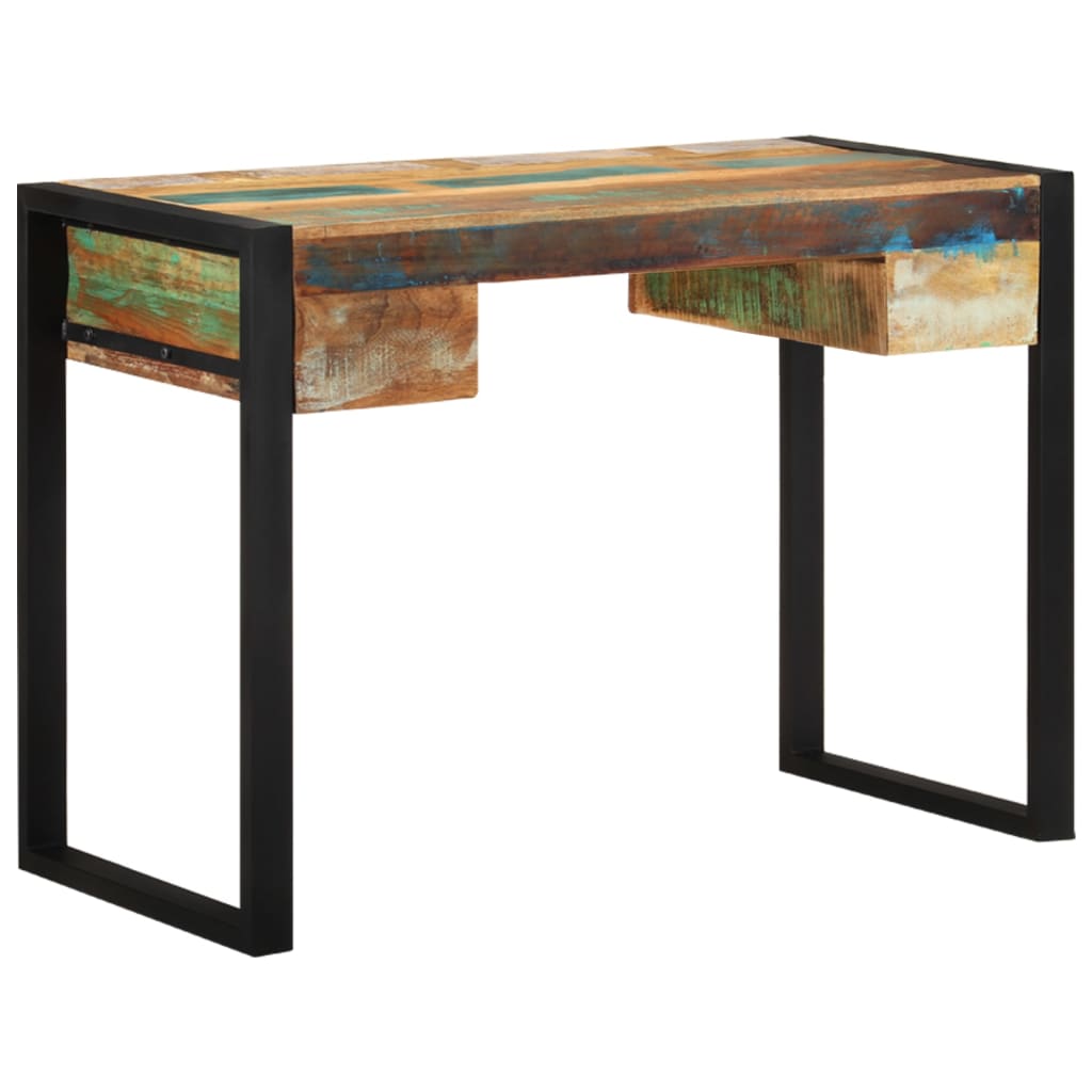 Writing desk, recycled solid wood