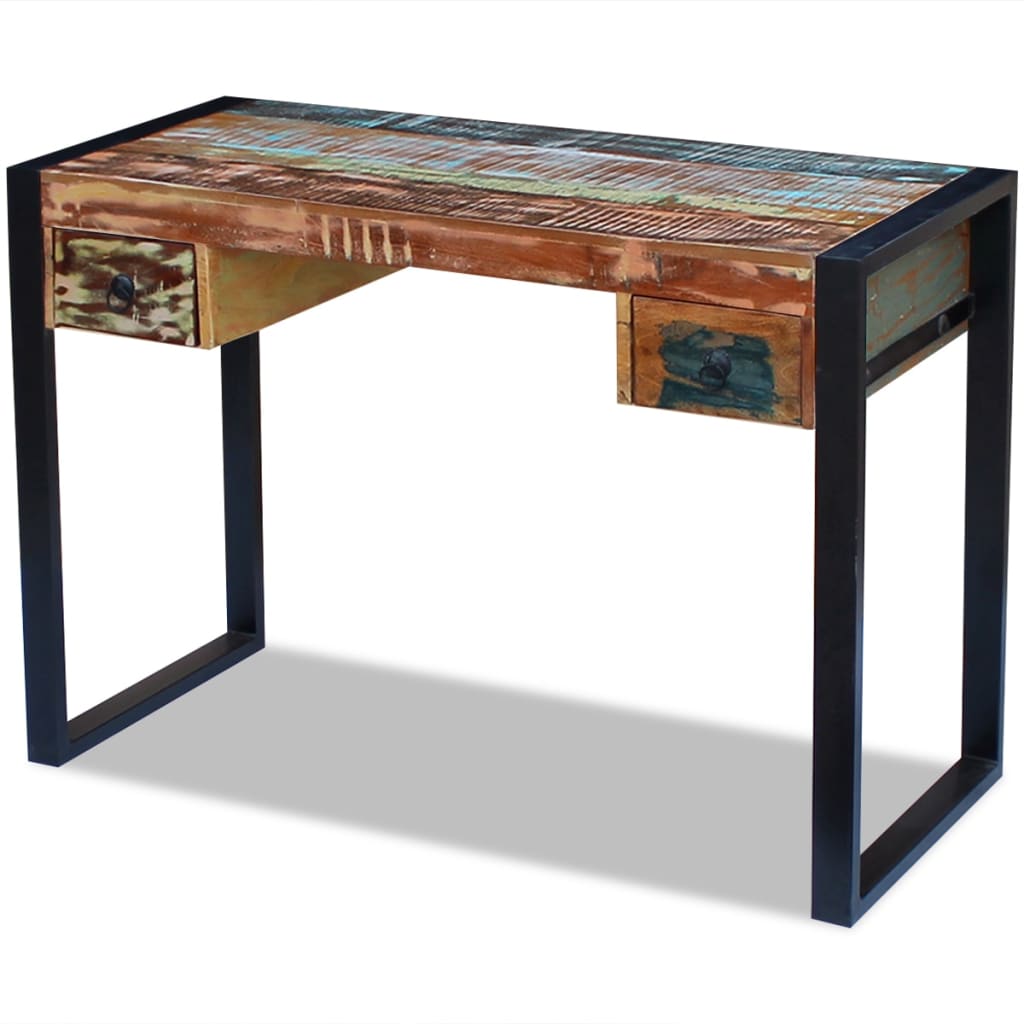 Writing desk, recycled solid wood