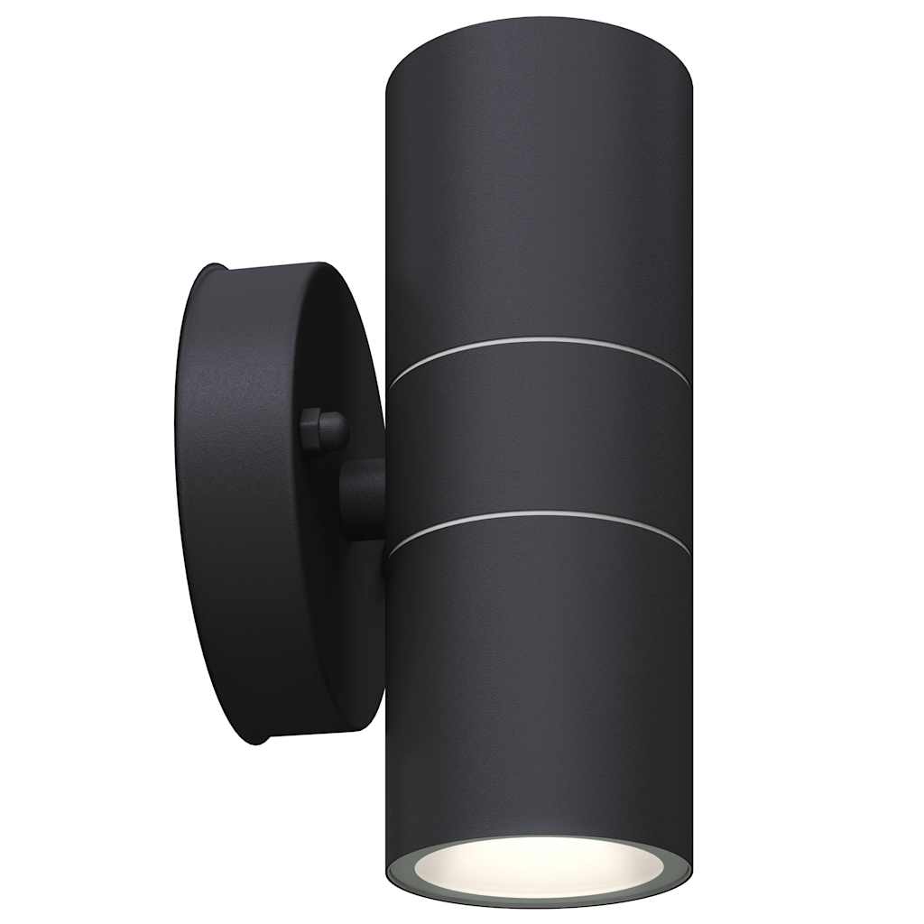 Outdoor LED wall light, 2 pcs., stainless steel, up/down