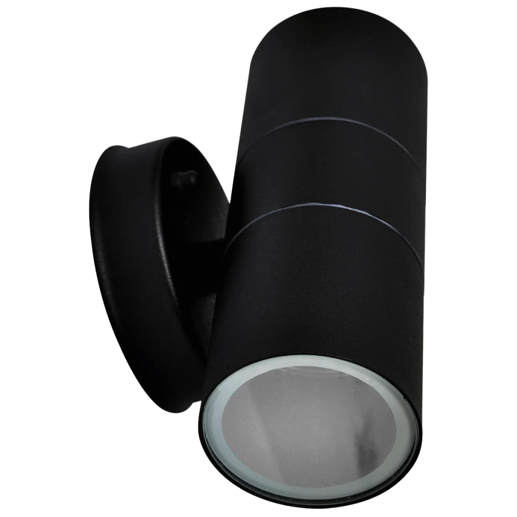 Outdoor wall light, 2 pcs, light up/down, stainless steel