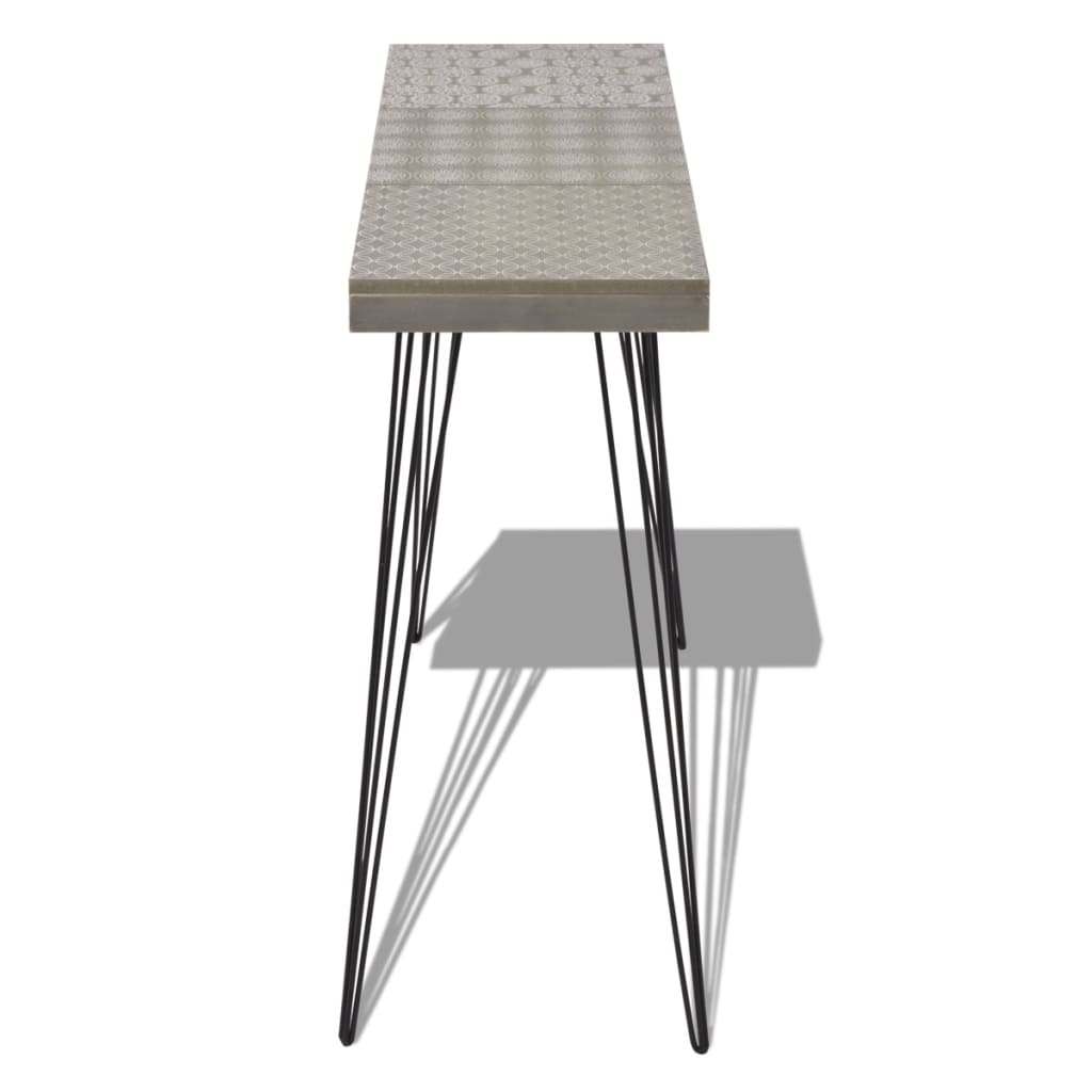 Console table, 90x30x71.5 cm, grey