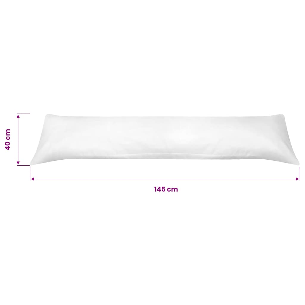 Side pillow for the body, 40x145 cm, white