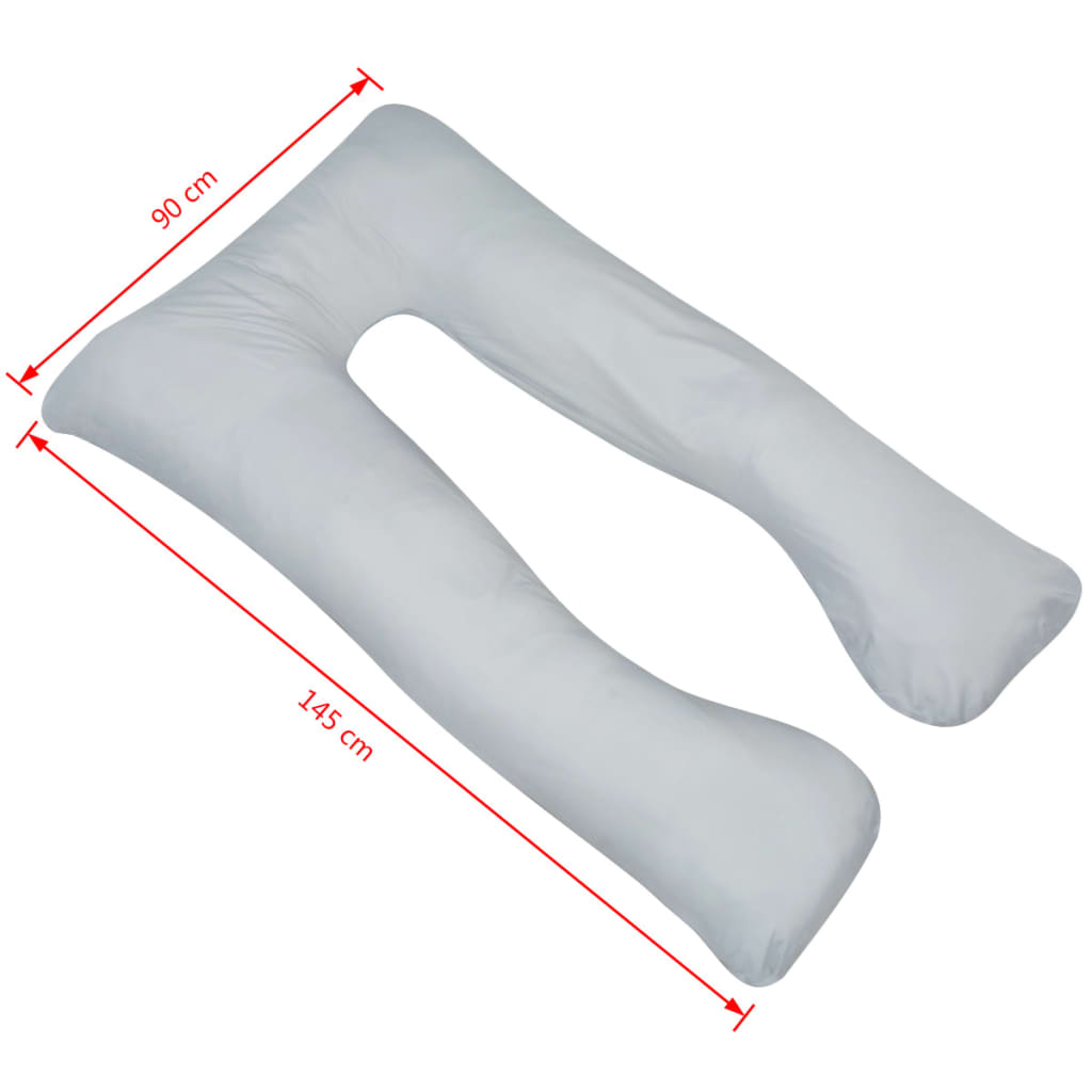 Maternity pillow, 90x145 cm, grey