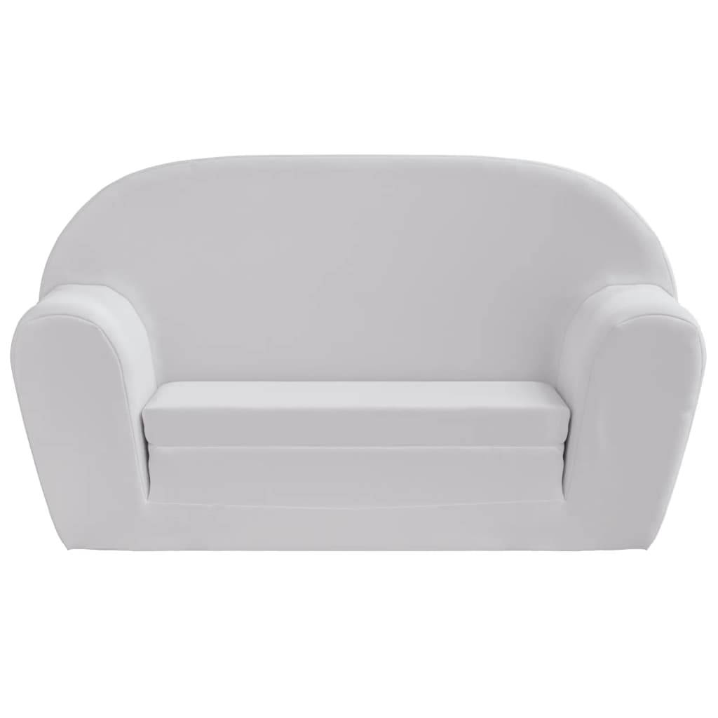 Children's recliner chair, light grey