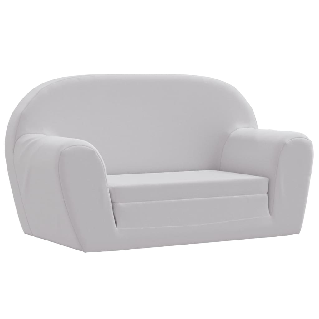 Children's recliner chair, light grey