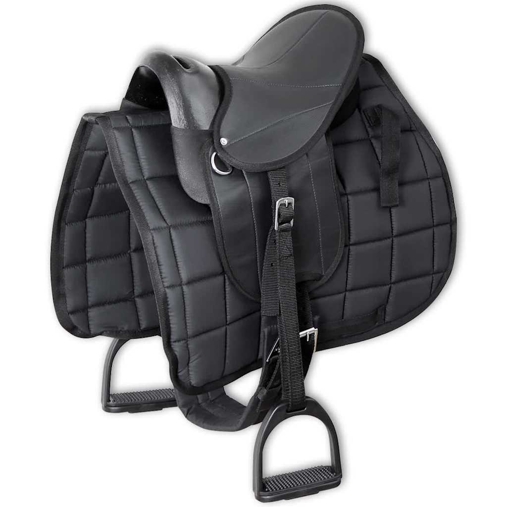 Poniju seglu komplekts, 10", melns