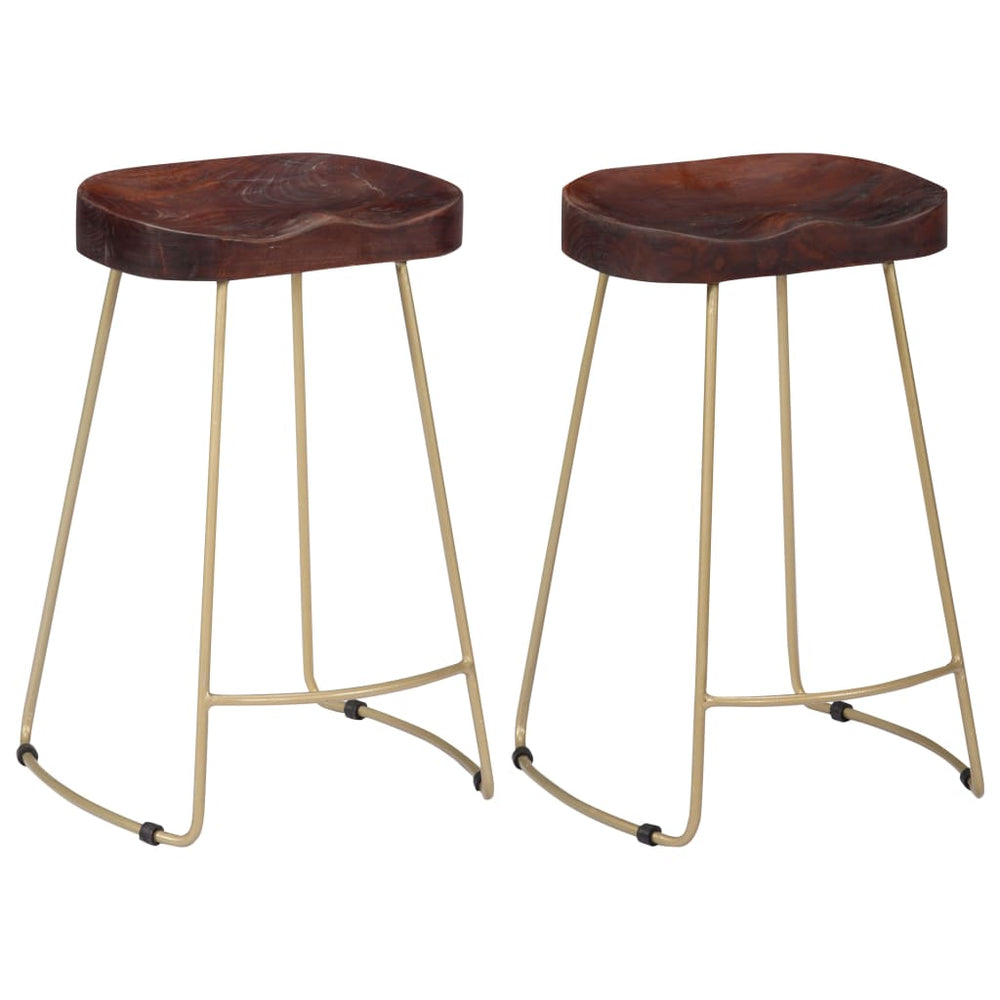 Gavin bar stools, 2 pcs., solid mango wood