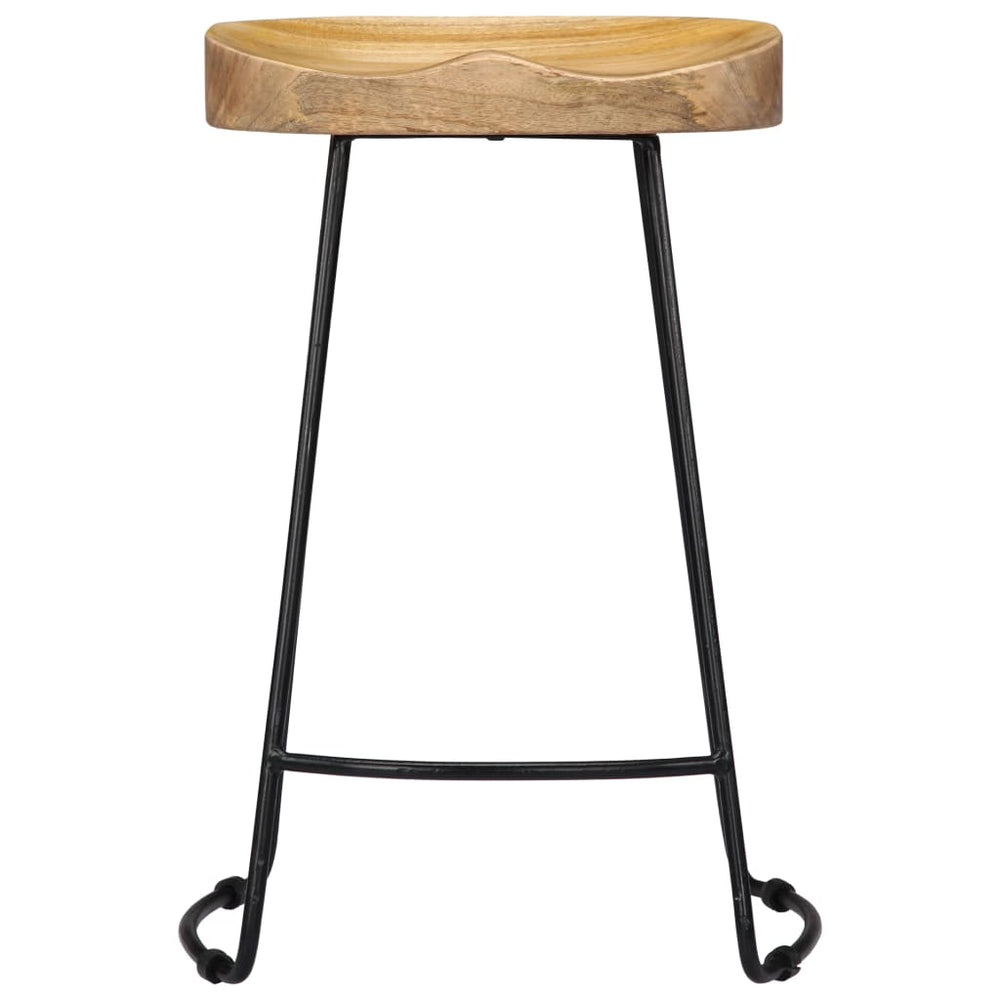 Gavin Bar Stools, 2 pcs., Solid Mango Wood
