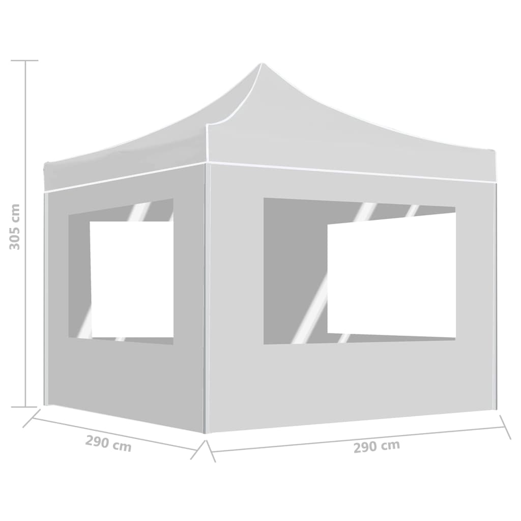 Išskleidžiama palapinė TITAN, balta, 3x3m