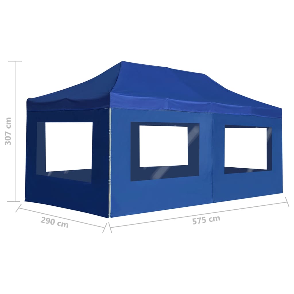 Išskleidžiama palapinė TITAN, mėlyna, 6x3m