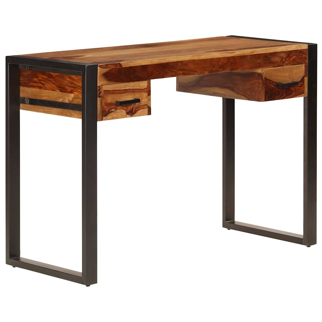 Rašomasis stalas su 2 stal., 110x50x77cm, raus. dalb. med. mas.