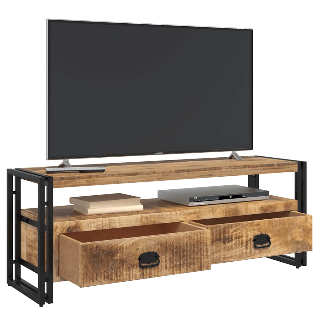 TV cabinet, 120x35x45cm, solid mango wood