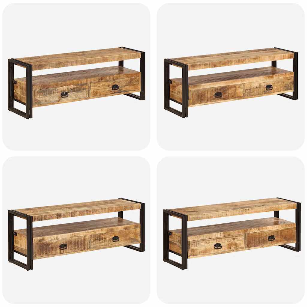 TV cabinet, 120x35x45cm, solid mango wood