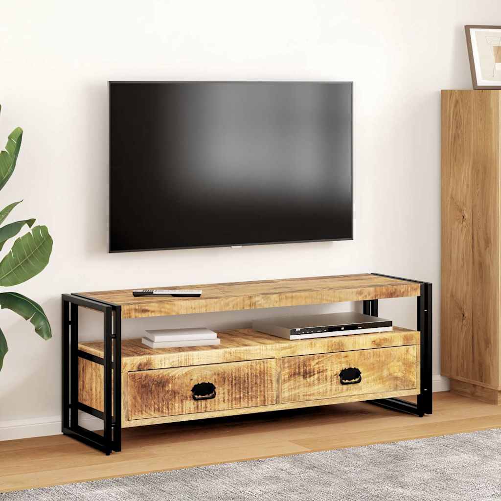 TV cabinet, 120x35x45cm, solid mango wood