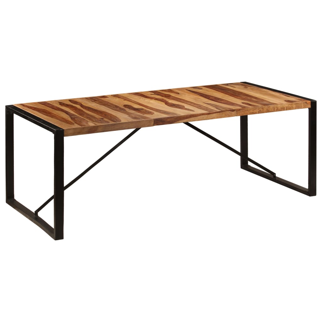 Valgomojo stalas, 220x100x75cm, rausv. dalb. medienos masyvas