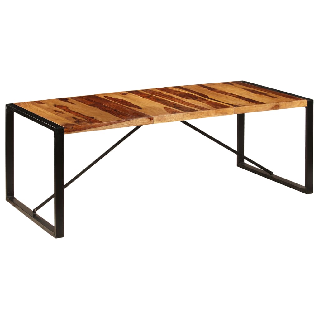 Valgomojo stalas, 220x100x75cm, rausv. dalb. medienos masyvas