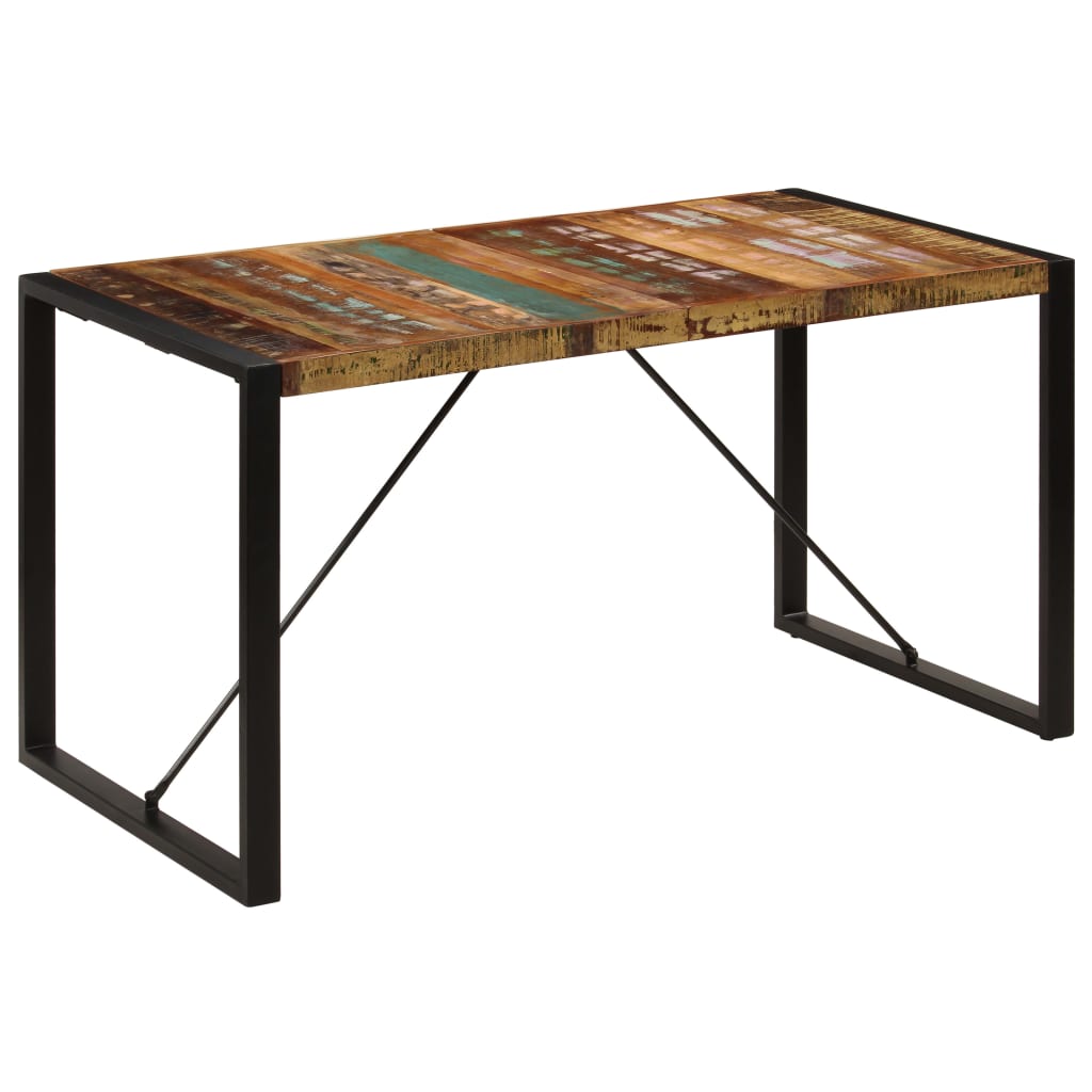 Valgomojo stalas, 140x70x75cm, perdirbtos medienos masyvas