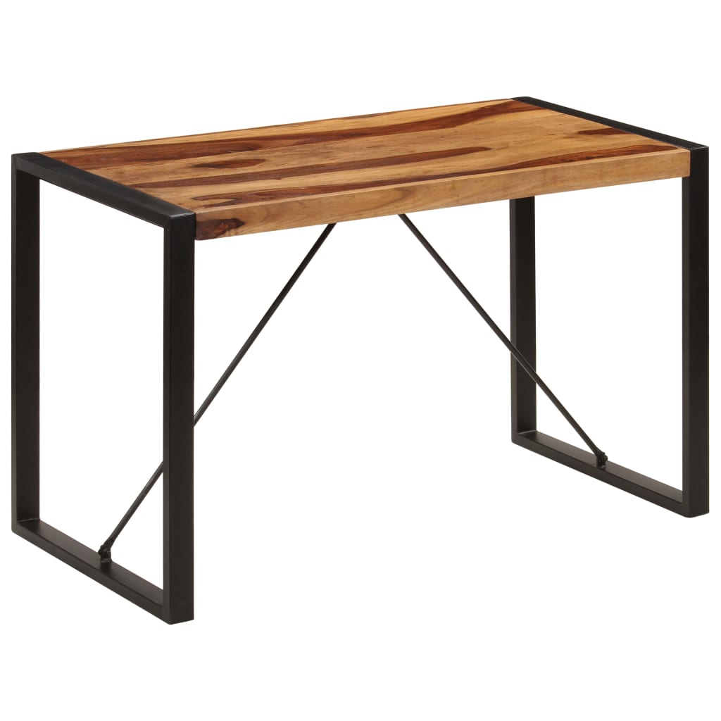 Dining table, 120x60x76 cm, pinkish acacia solid wood