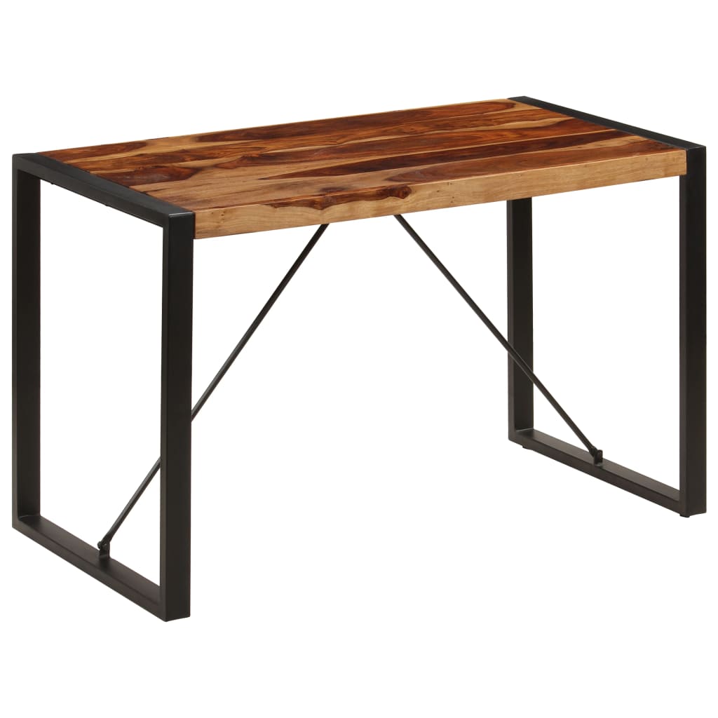 Dining table, 120x60x76 cm, pinkish acacia solid wood
