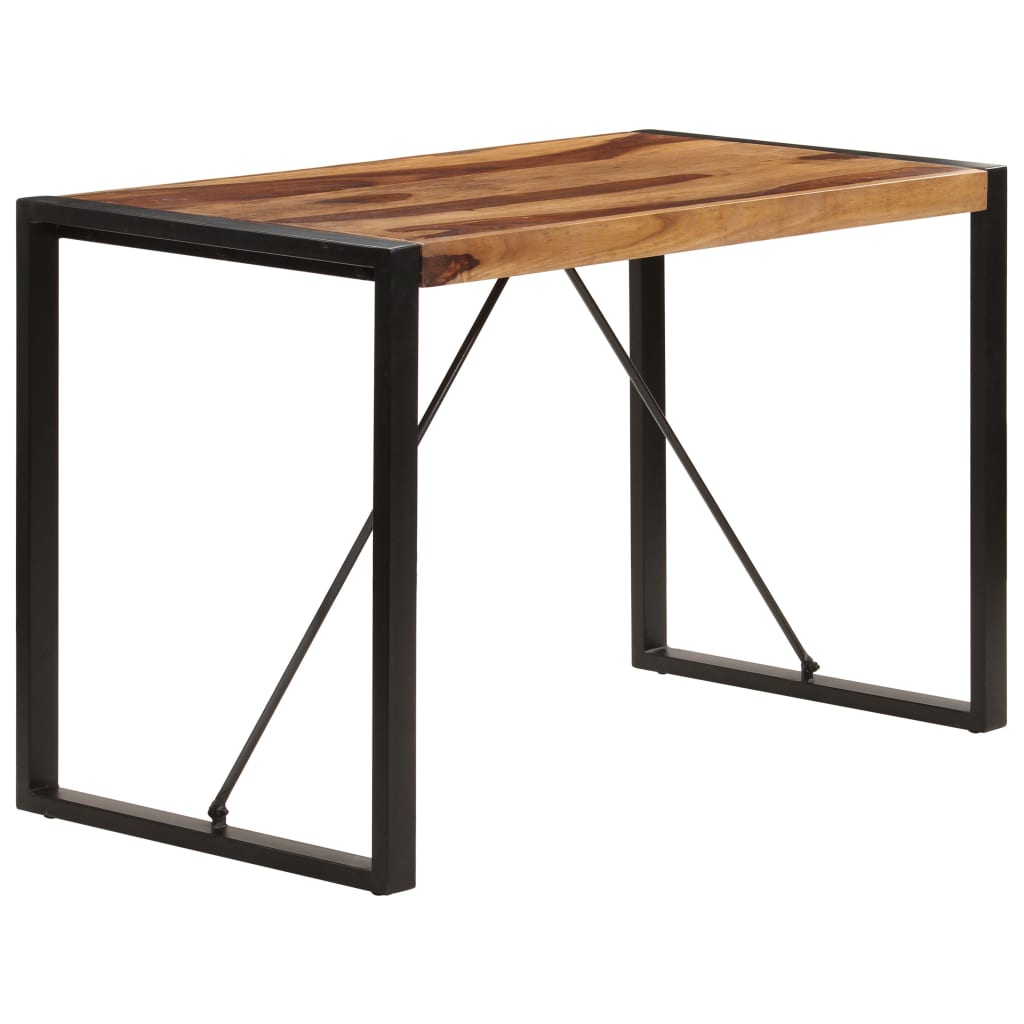 Dining table, 120x60x76 cm, pinkish acacia solid wood