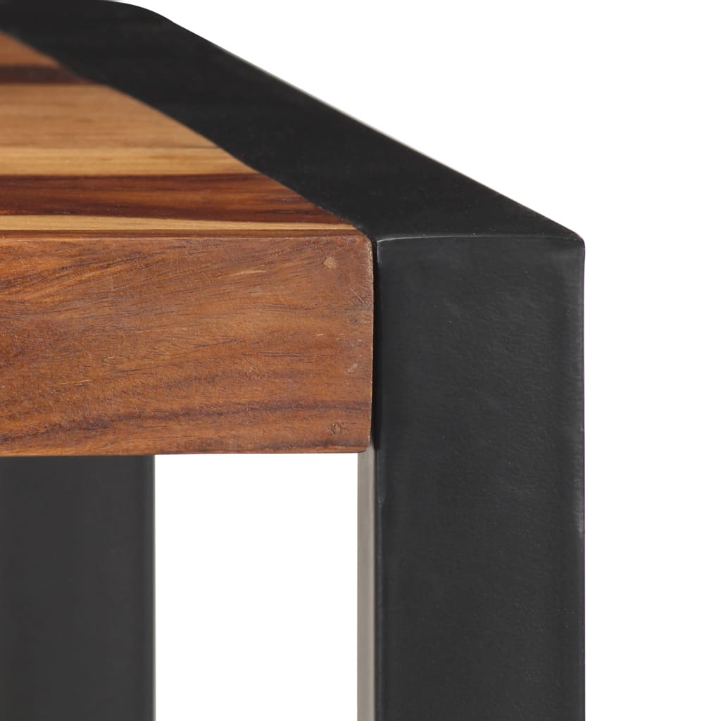 Dining table, 120x60x76 cm, pinkish acacia solid wood