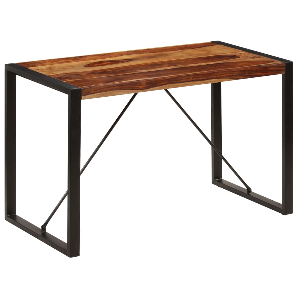 Dining table, 120x60x76 cm, pinkish acacia solid wood