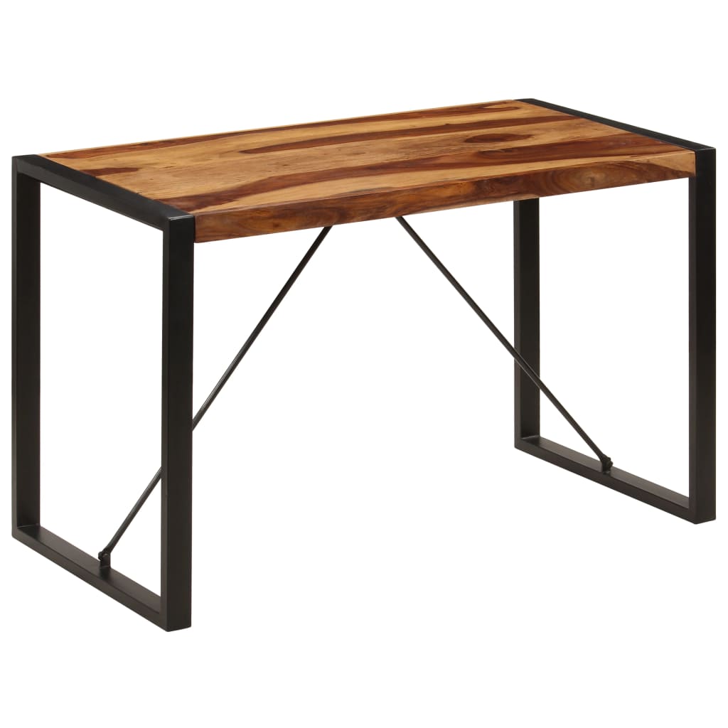 Dining table, 120x60x76 cm, pinkish acacia solid wood