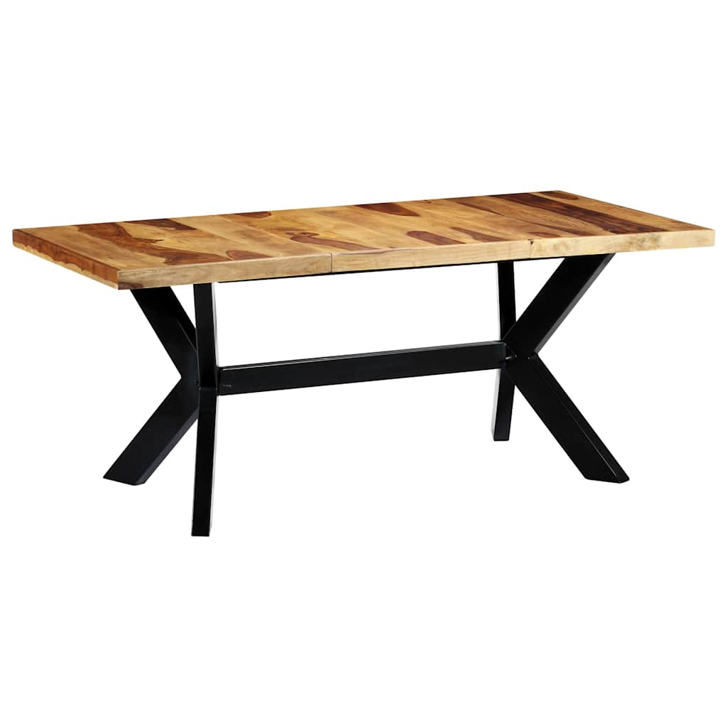 Valgomojo stalas, 180x90x75cm, rausv. dalberg. medienos masyvas