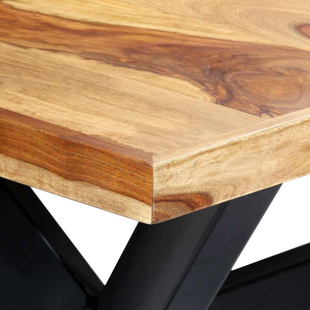 Valgomojo stalas, 180x90x75cm, rausv. dalberg. medienos masyvas