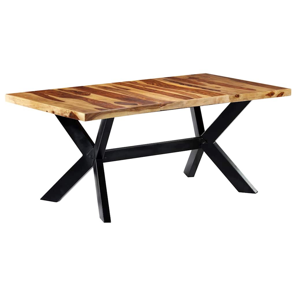 Valgomojo stalas, 180x90x75cm, rausv. dalberg. medienos masyvas
