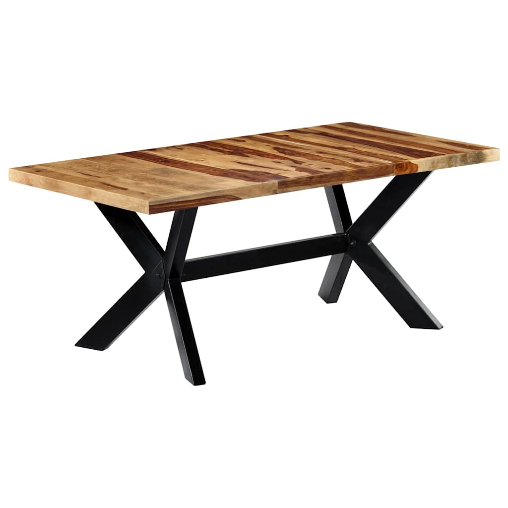 Valgomojo stalas, 180x90x75cm, rausv. dalberg. medienos masyvas