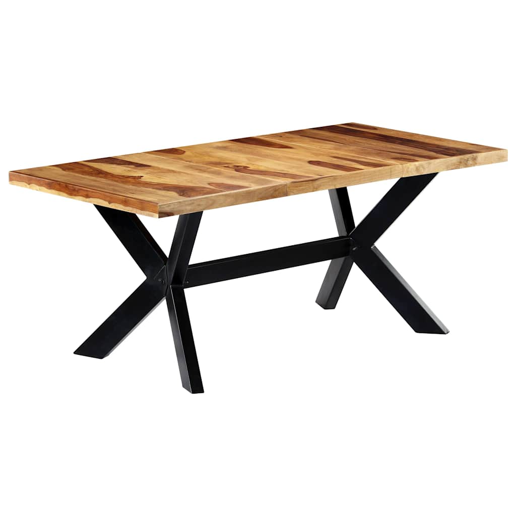Valgomojo stalas, 180x90x75cm, rausv. dalberg. medienos masyvas