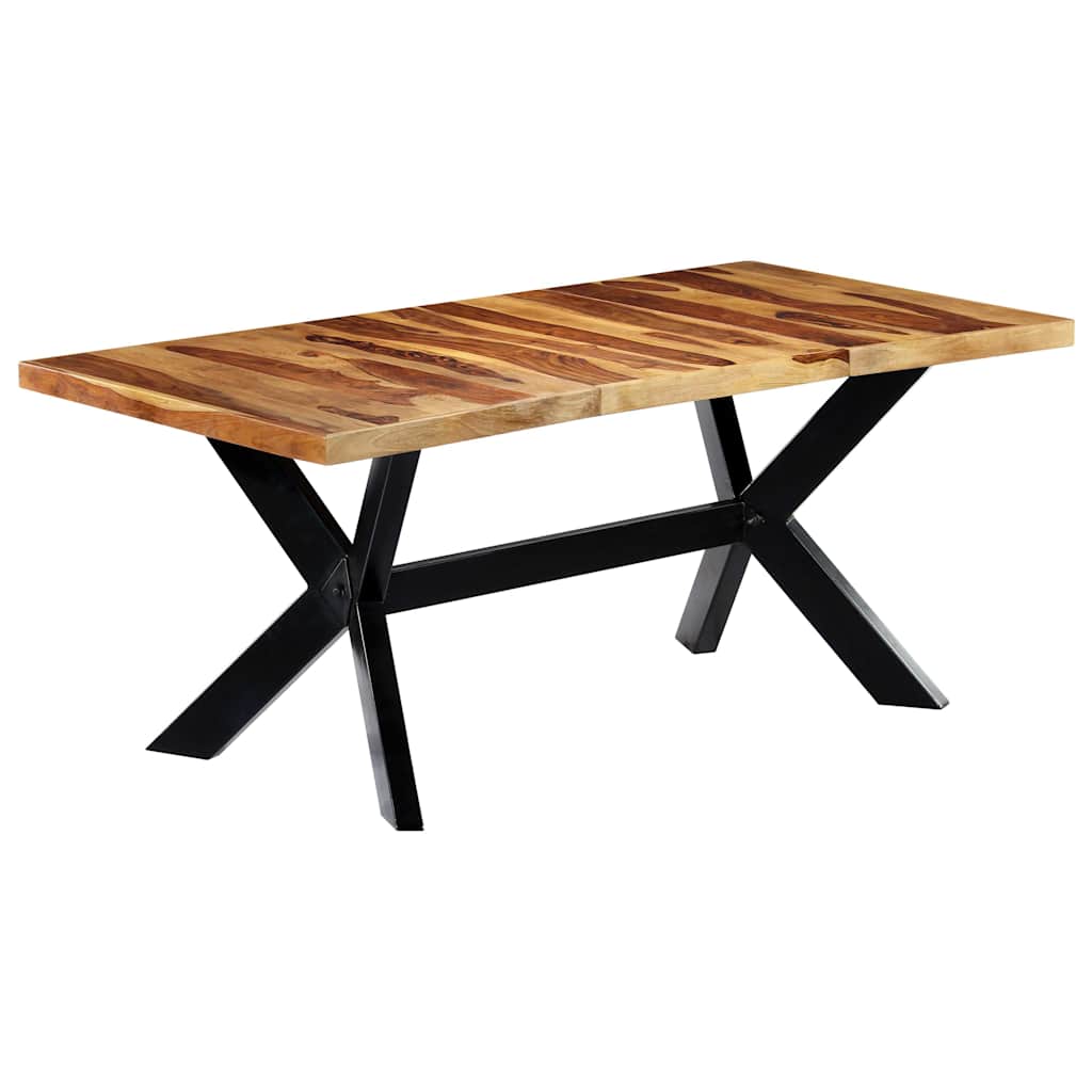 Valgomojo stalas, 180x90x75cm, rausv. dalberg. medienos masyvas