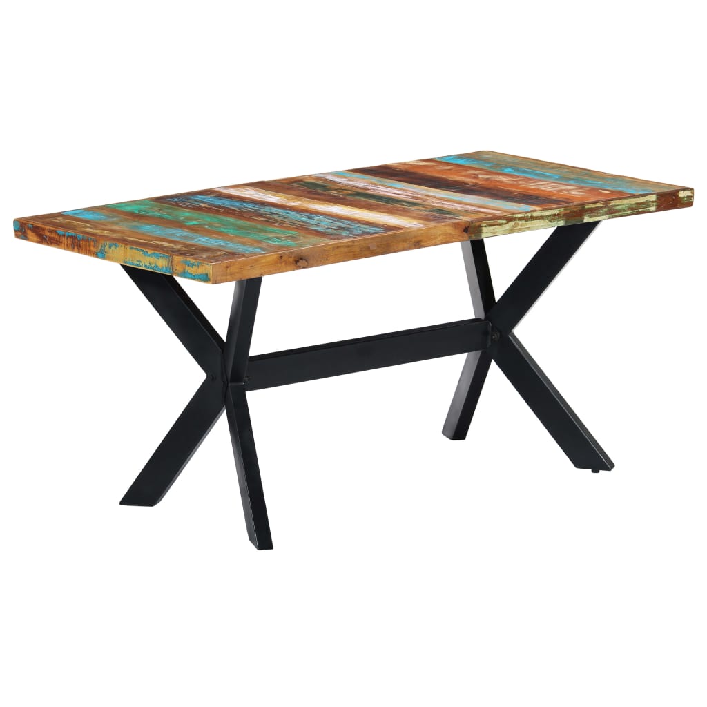 Ēdamgalds, 160x80x75cm, pārstrādāta masīvkoka koksne