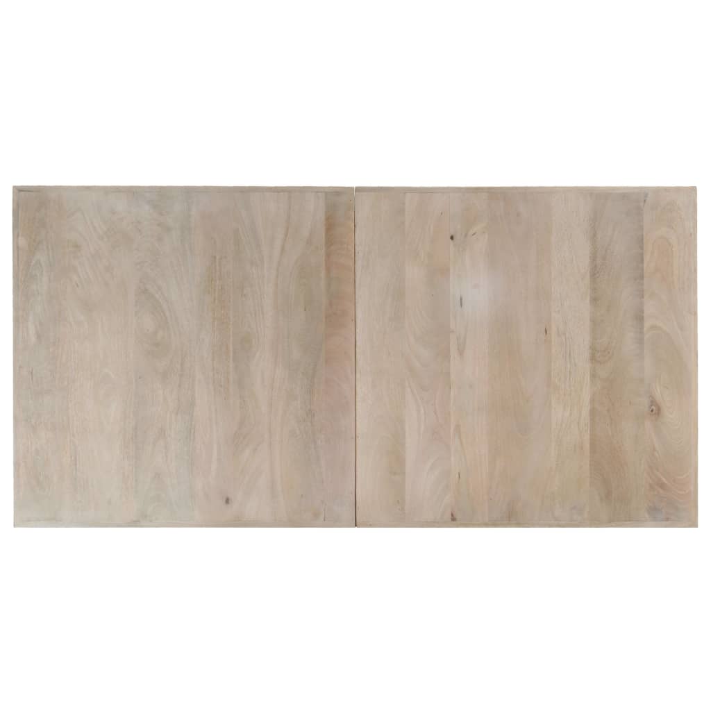Valgomojo stalas, 140x70x75cm, baltintos mango med. masyvas