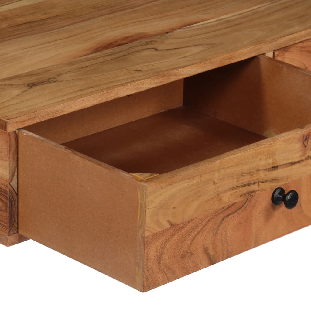 Wall-mounted desk, 90x40x170 cm, solid acacia wood
