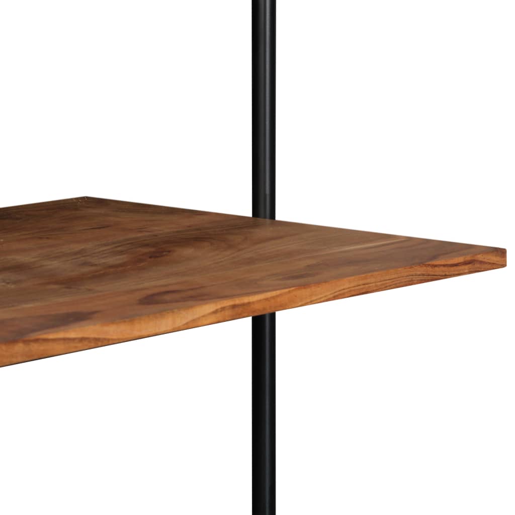 Wall-mounted desk, 90x40x170 cm, solid acacia wood