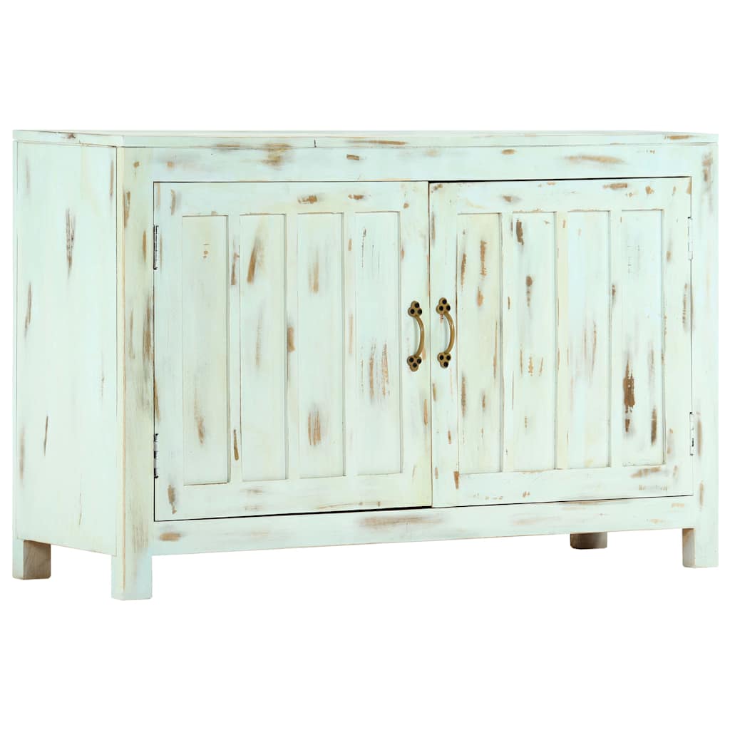 Sideboard, light blue, 110x35x70cm, solid mango wood.