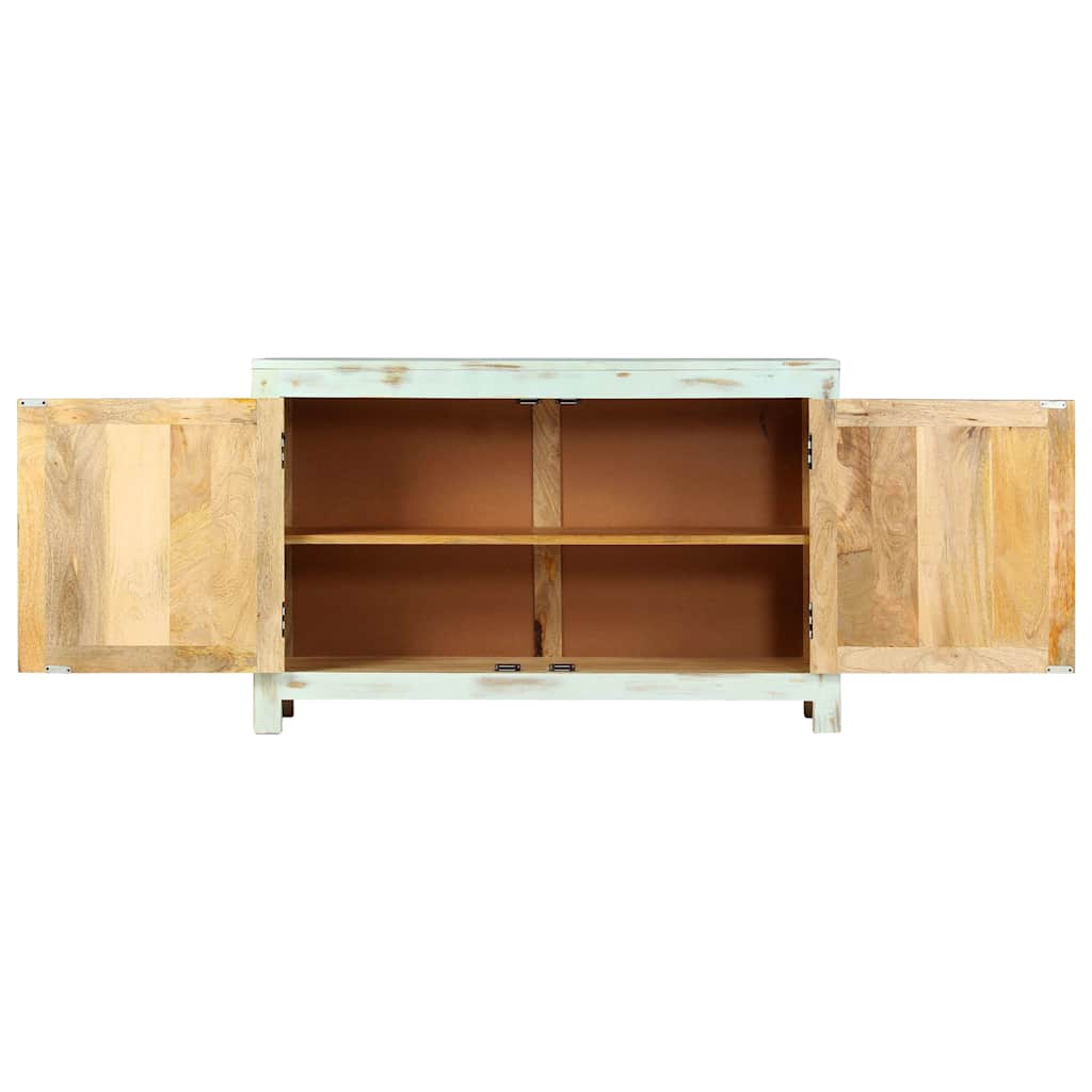Sideboard, light blue, 110x35x70cm, solid mango wood.