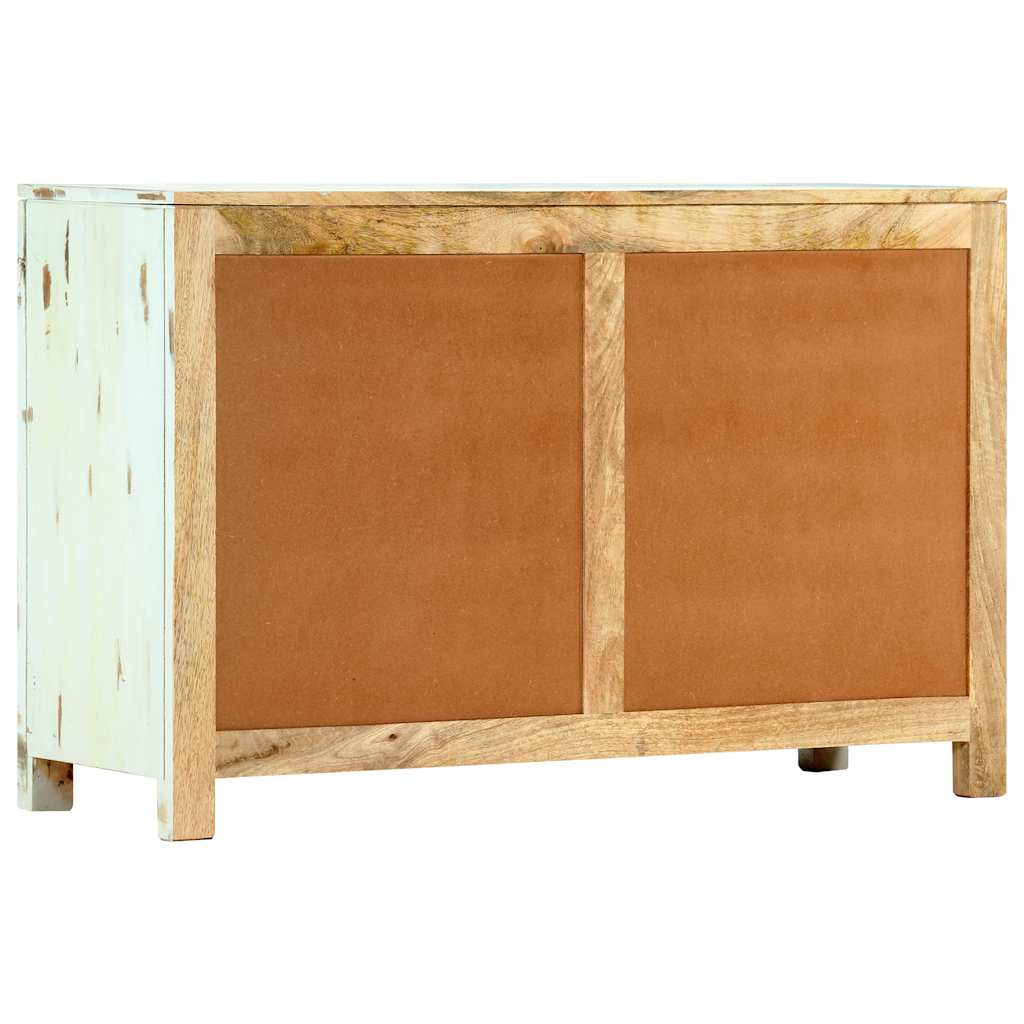 Sideboard, light blue, 110x35x70cm, solid mango wood.