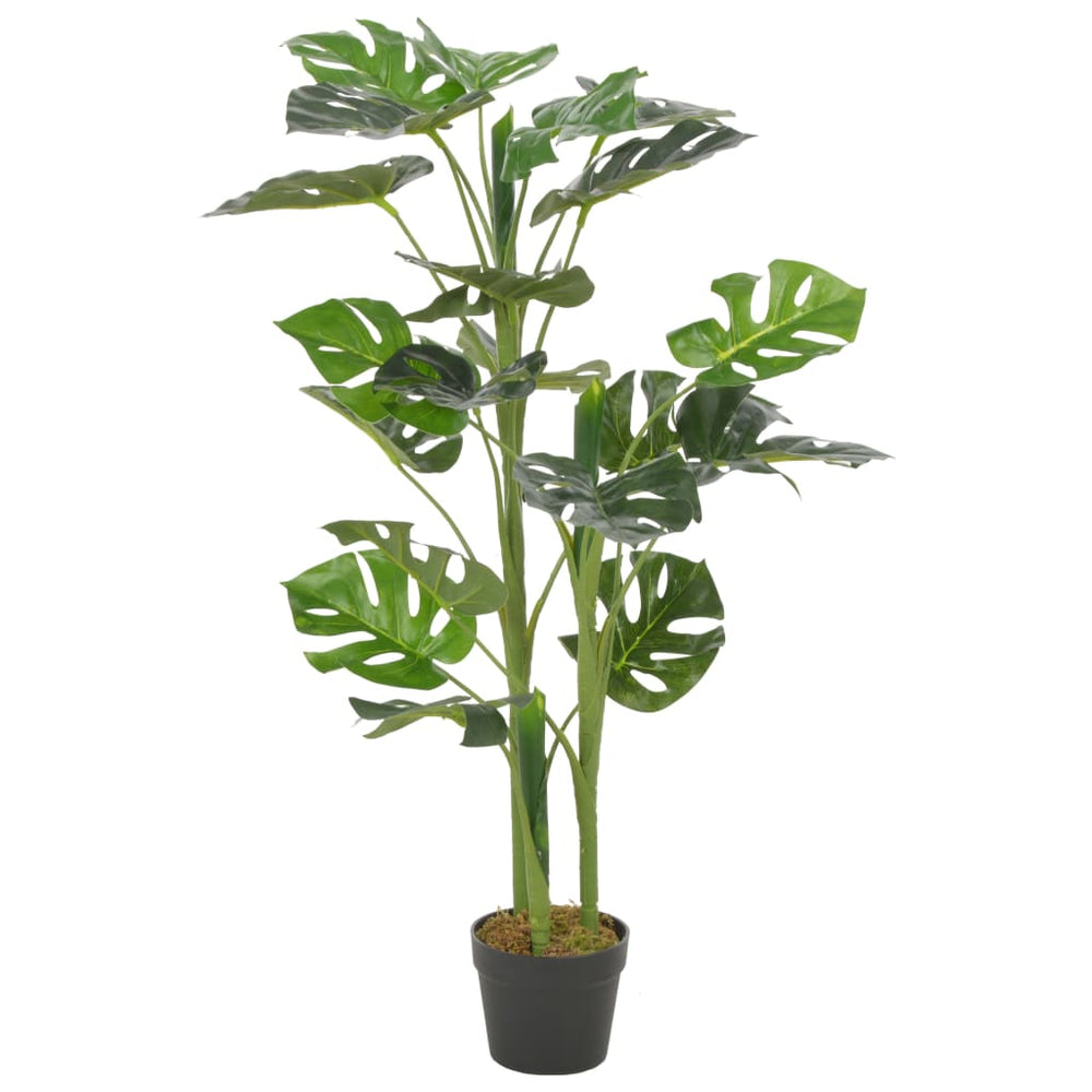 Artificial Monstera Plant with Pot, Green, 100 cm