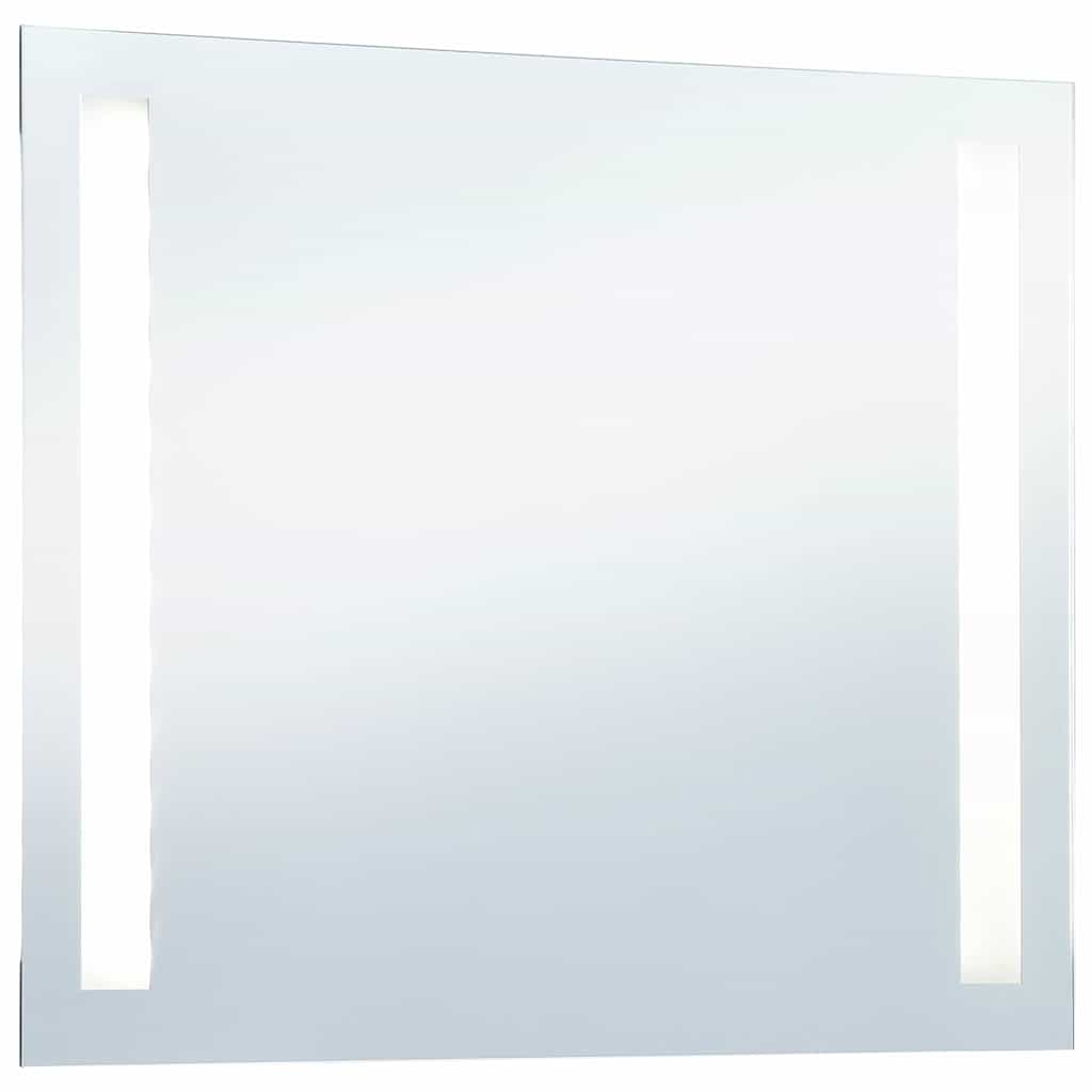 Sieninis vonios kambario veidrodis su LED, 60x50cm