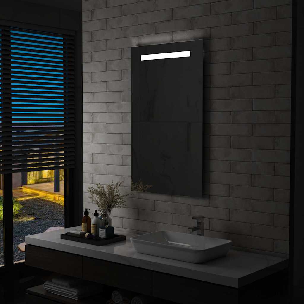 Sienas vannas istabas spogulis ar LED, 60x100cm