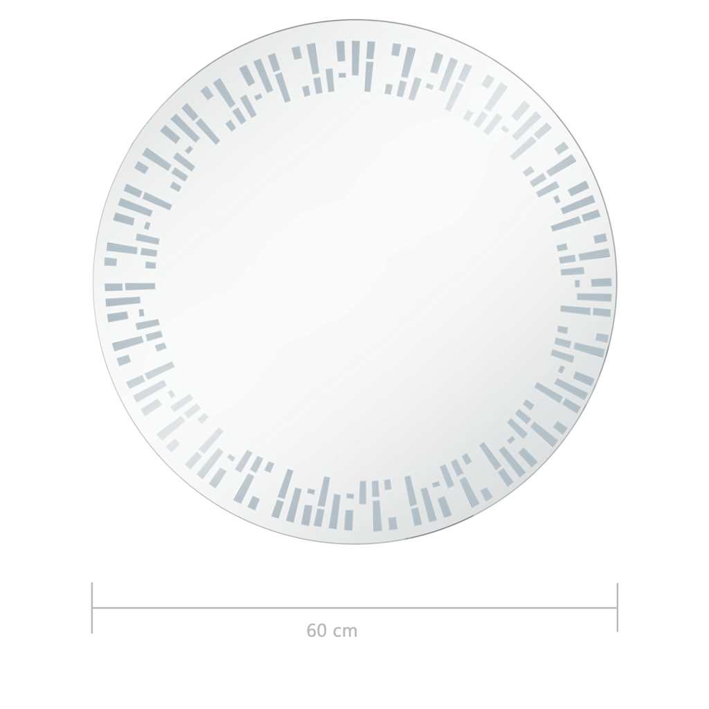 Vonios kambario veidrodis su LED, 60cm