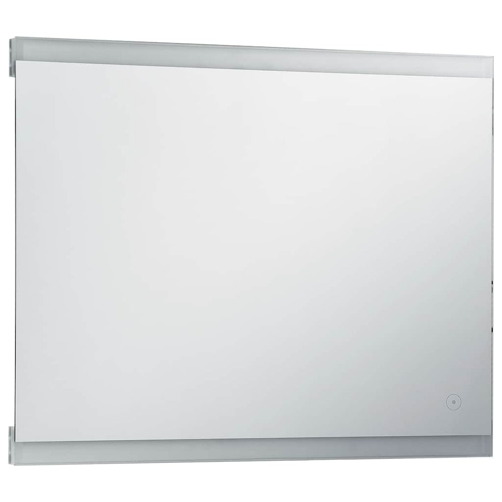 Sieninis vonios kambario veidrodis su LED ir jutikliu, 80x60cm