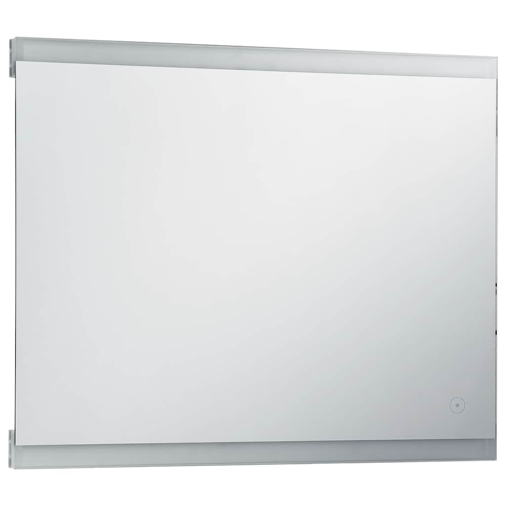 Sieninis vonios kambario veidrodis su LED ir jutikliu, 80x60cm
